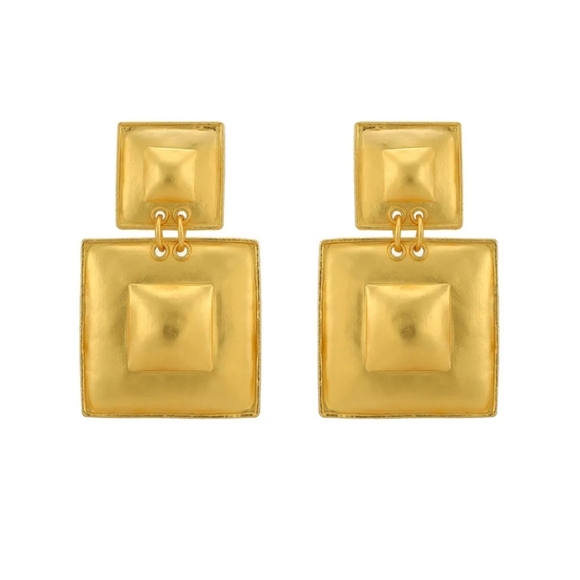 Gold Boho Earrings - Picture 4 of 5